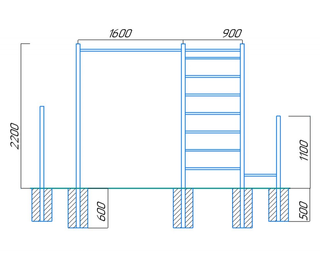 Спортивный комплекс Workout w165 - вид 2