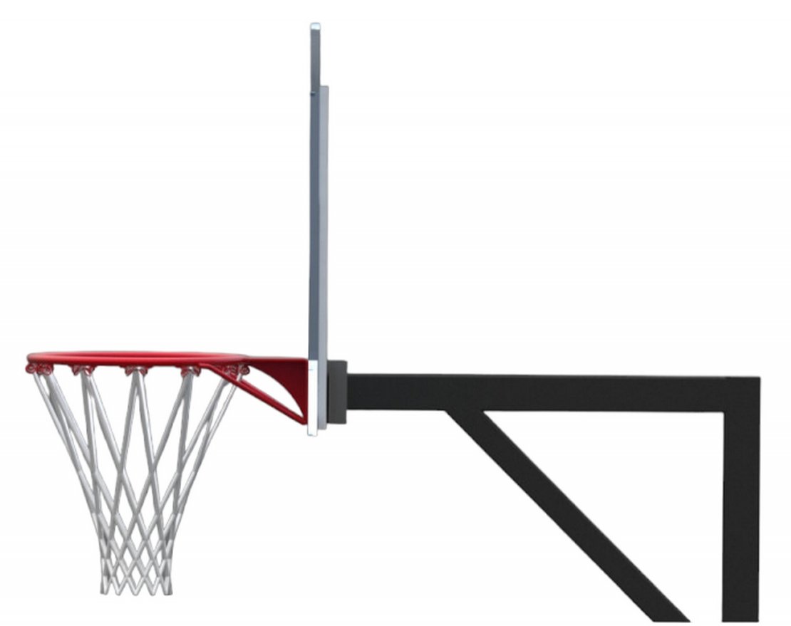 Стойка для стритбола одноопорная бетонируемая (вынос 1250 мм) - вид 2