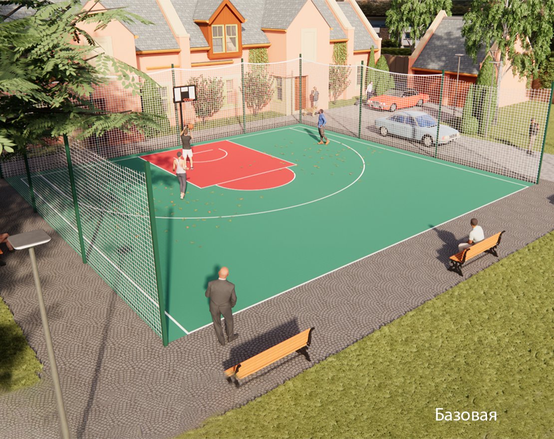 Площадка для стритбола TORUDA ST-1 (16х14,5, игровое поле 15х14) - вид 0