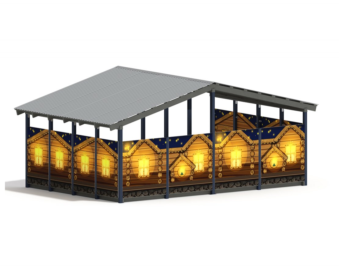 Теневой навес Эко МФ 70.6.4-02