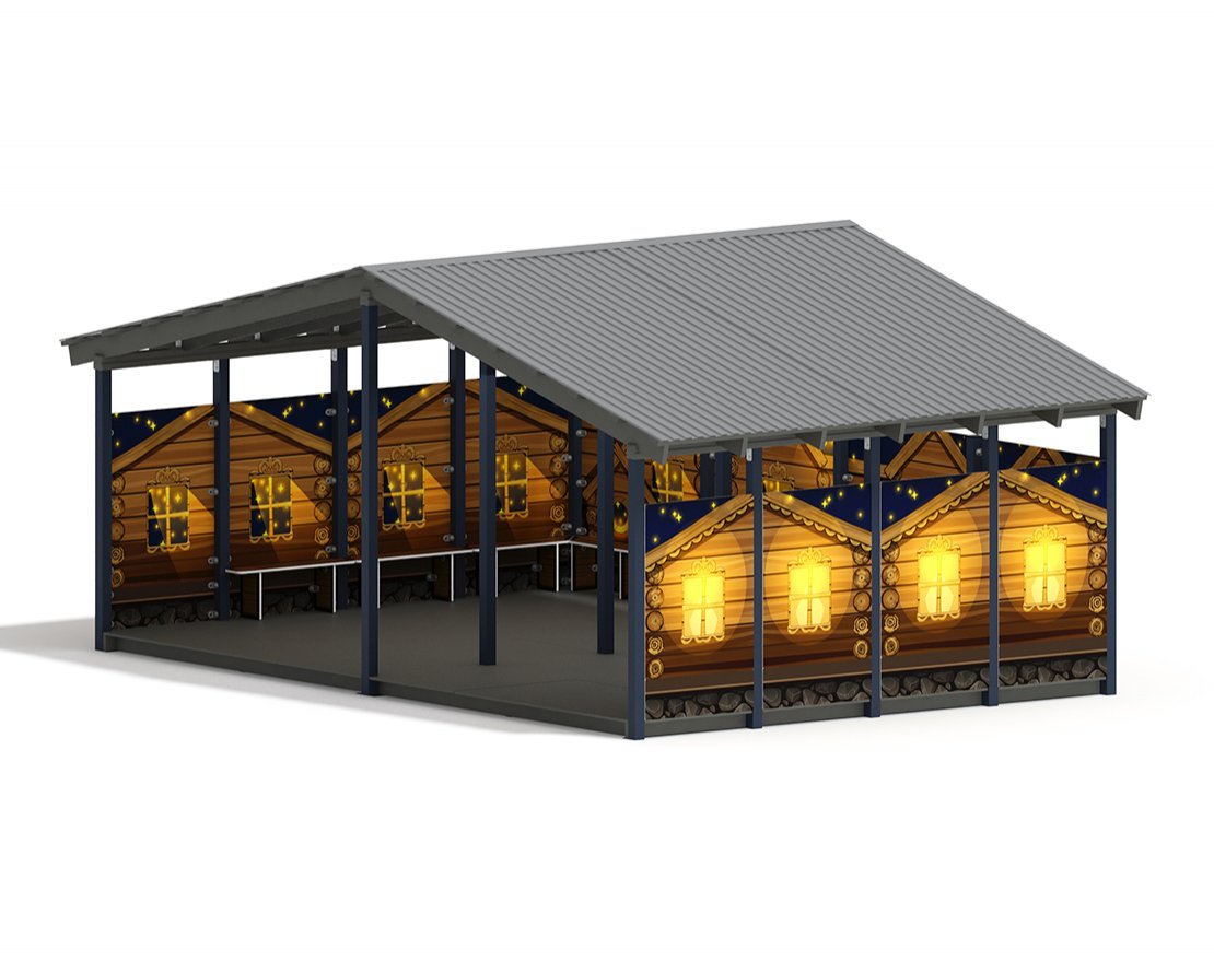 Теневой навес Эко МФ 70.6.4-02