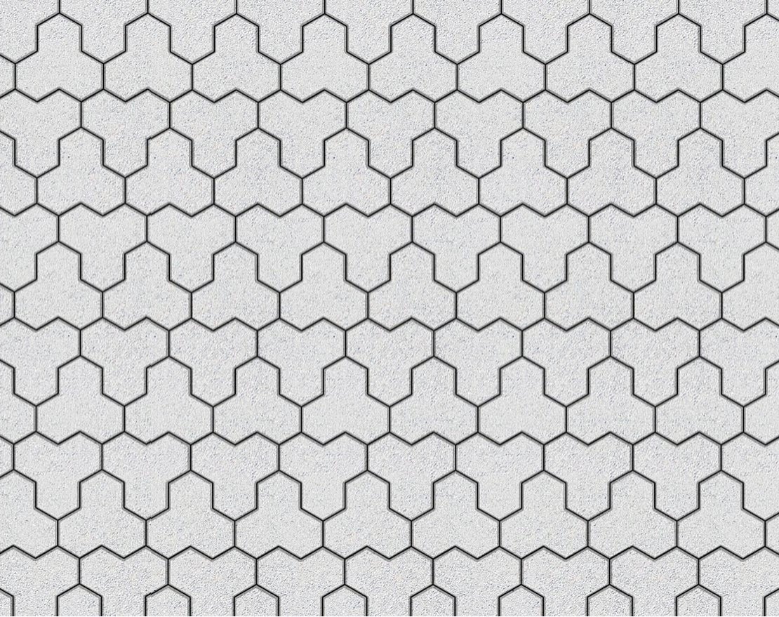 Тротуарная плитка Трилистник Стандарт (1 м2) с укладкой - вид 0