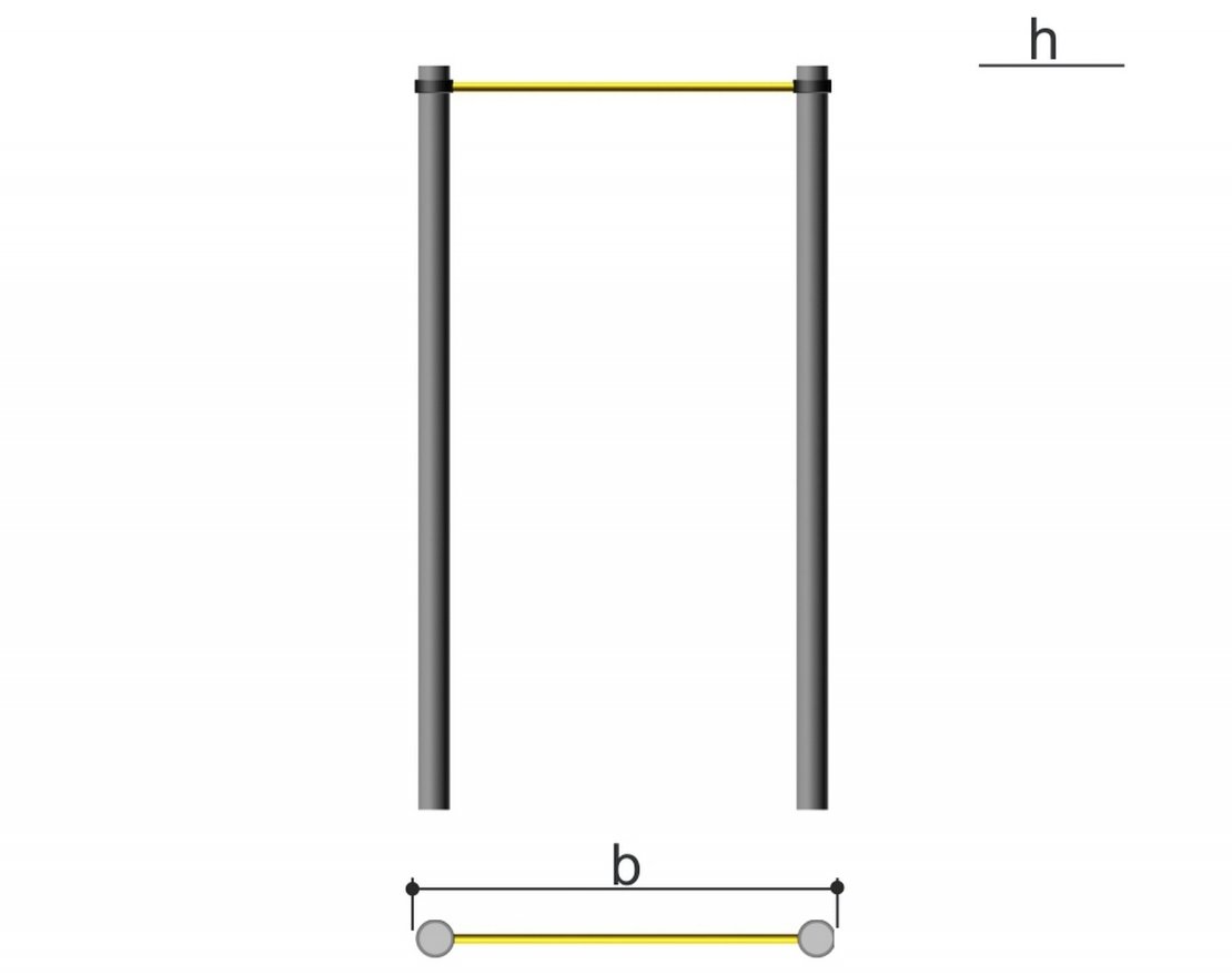 Турник одинарный Romana 501.14.01 - вид 2
