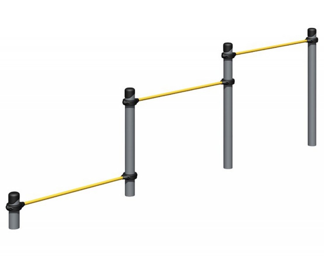 Уличный турник Тройной каскад - вид 0