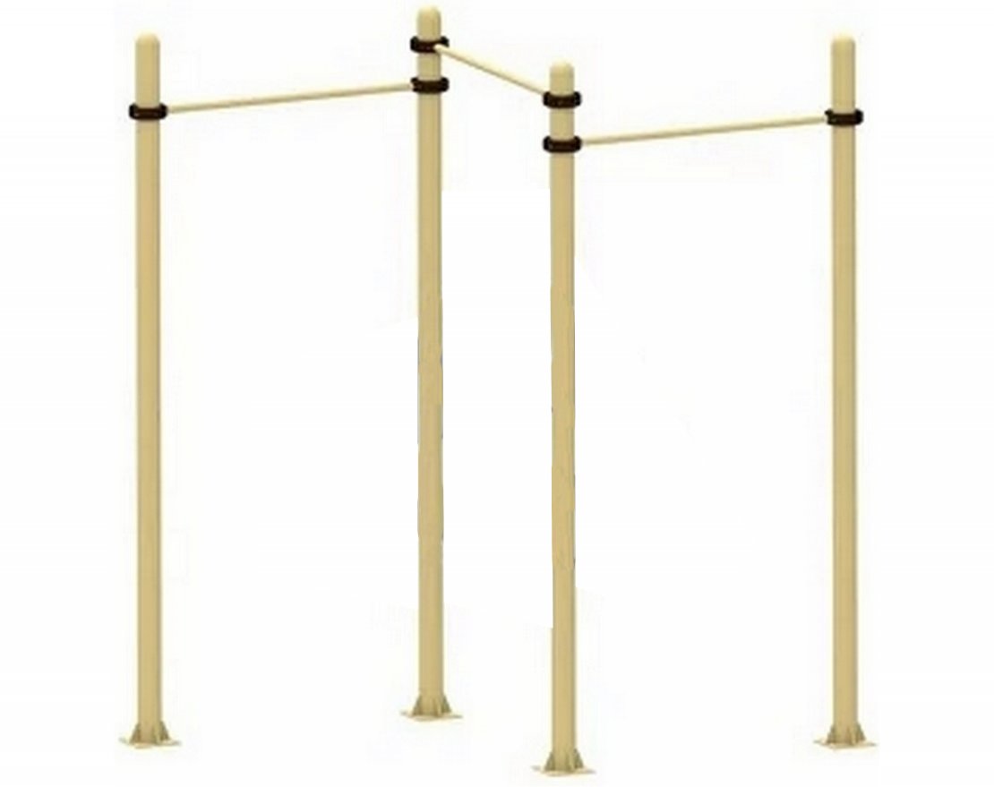 Уличный турник тройной V006 - вид 0