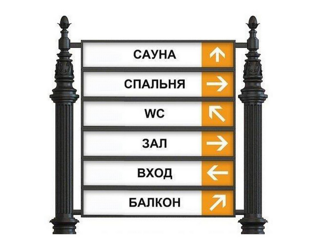 Указатель  чугунный низкий арт. 397