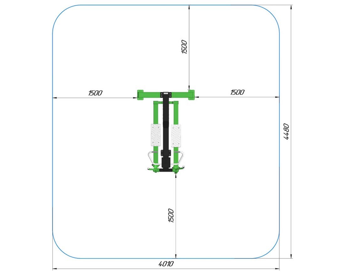 Уличный кардиотренажер Бегущая волна - вид 2