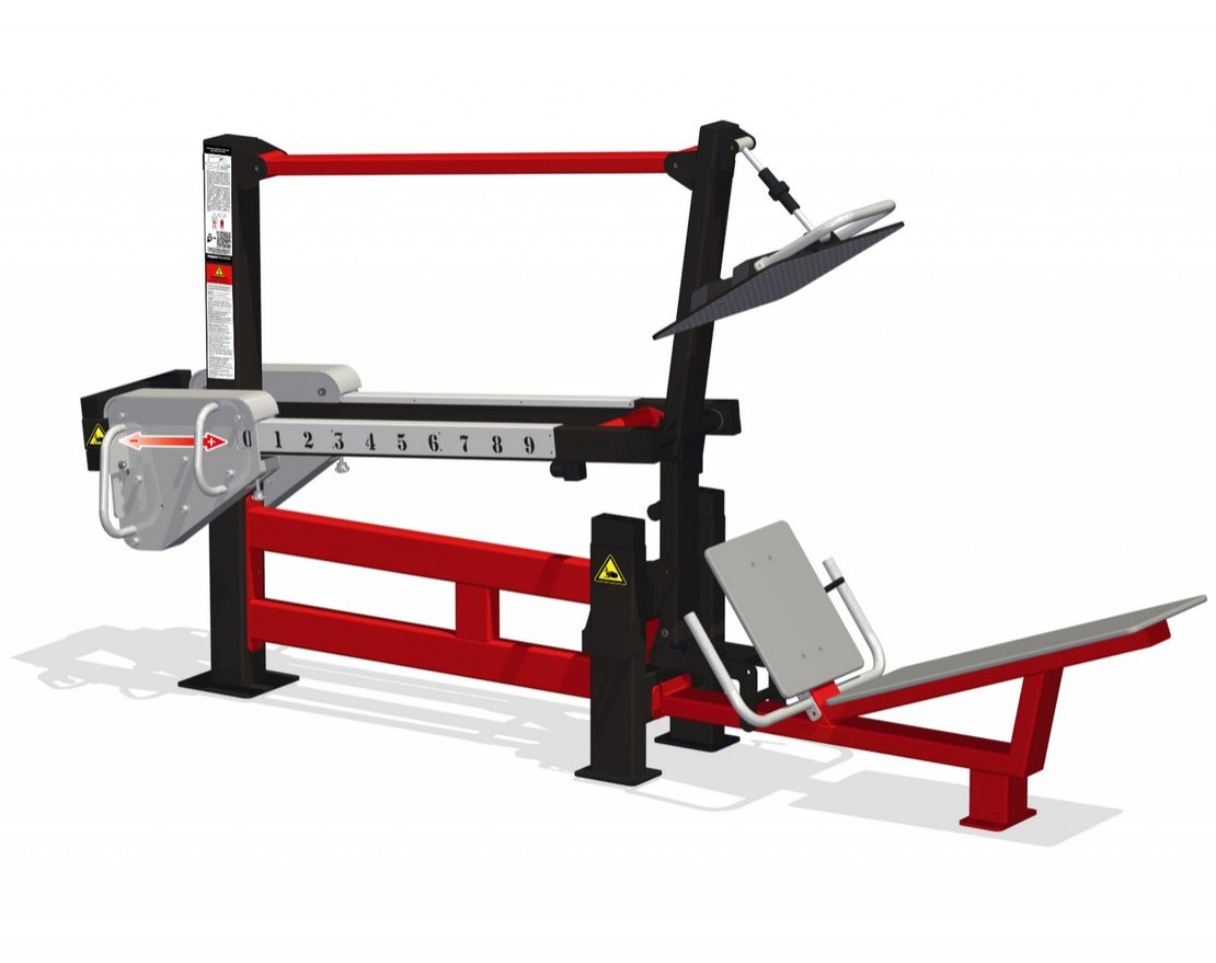 Силовой тренажер Жим ногами для улицы Нижний импульс - вид 0