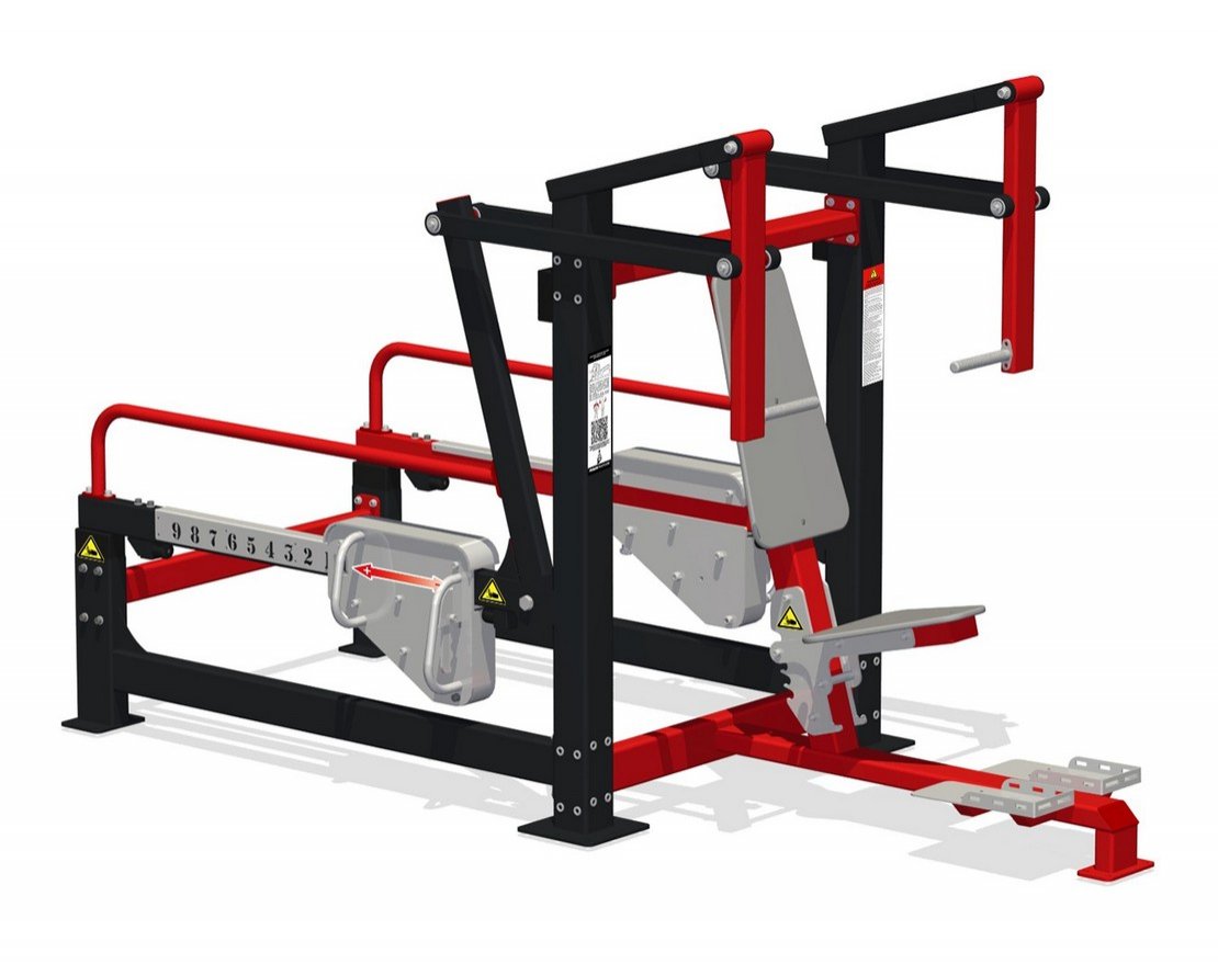 Силовой тренажер Жим от себя для улицы Стальной натиск - вид 0