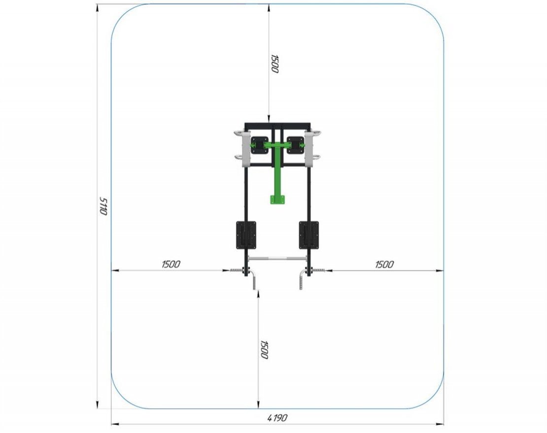 Силовой тренажер для улицы Интегратор - вид 4