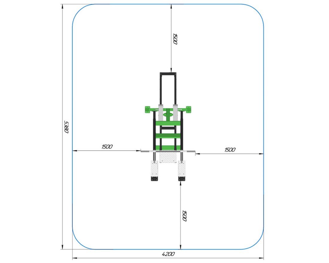 Уличный силовой тренажер Мастер форм - вид 2