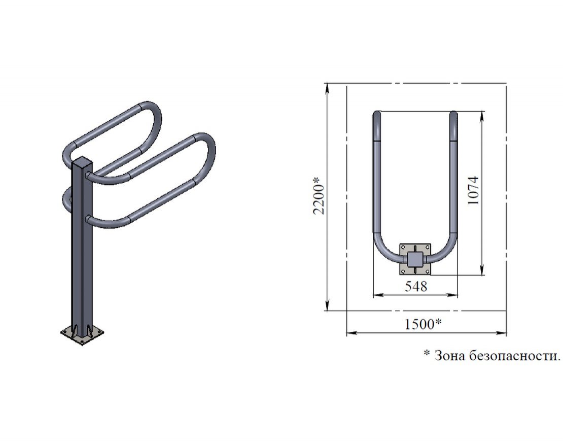 Уличный тренажер TORUDA «Брусья» 14