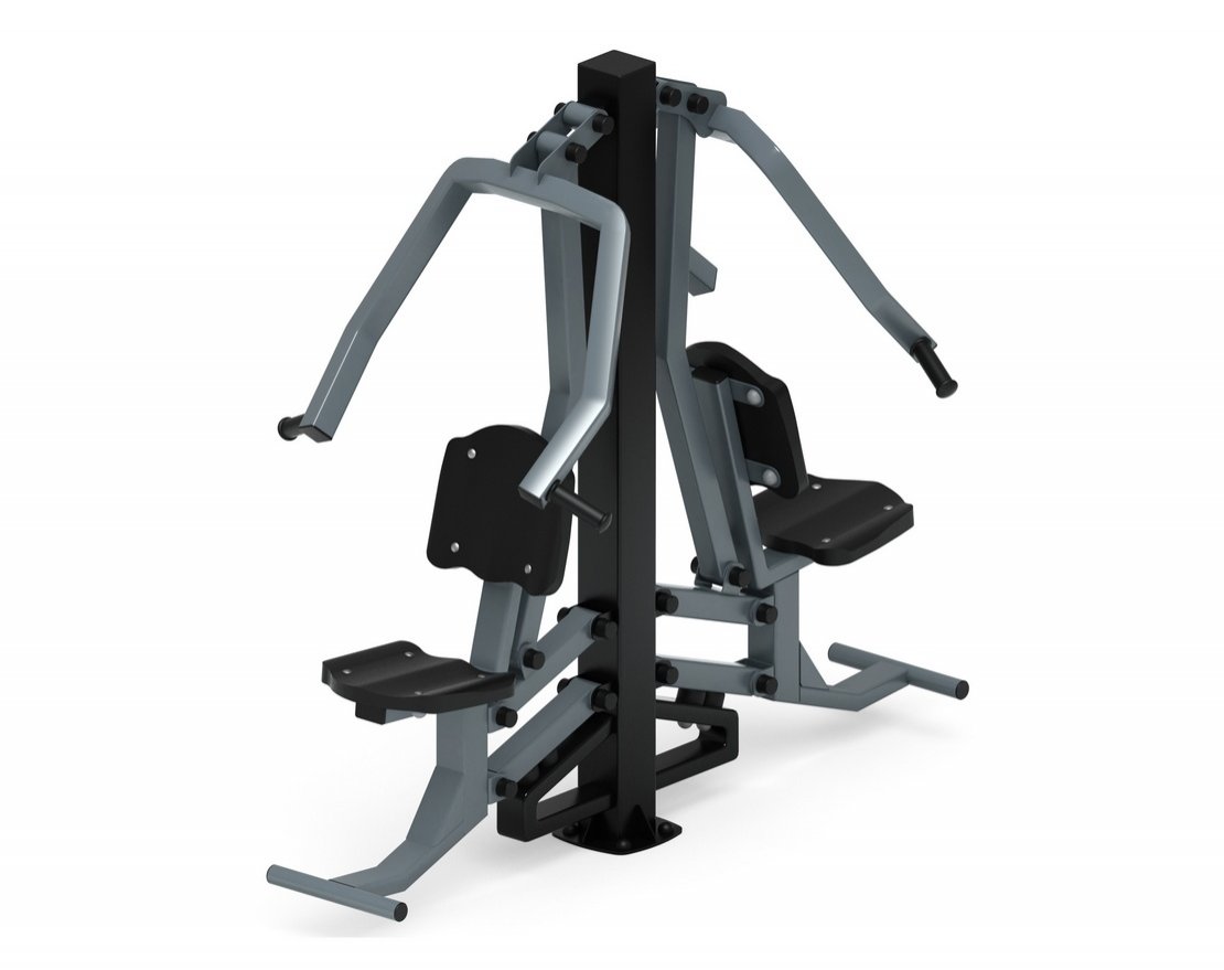 Тренажер для улицы Жим от груди двойной Тренировка 7 - вид 2