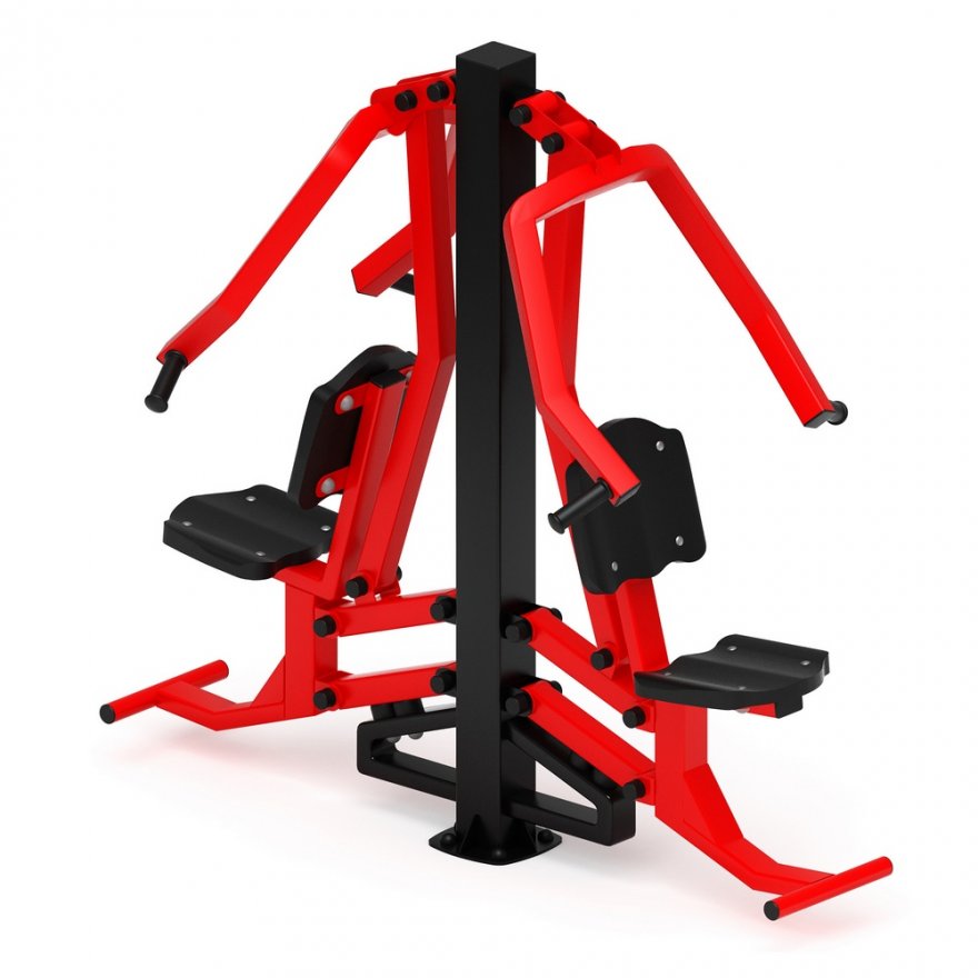 Тренажер для улицы Жим от груди двойной Тренировка 7 - вид 2