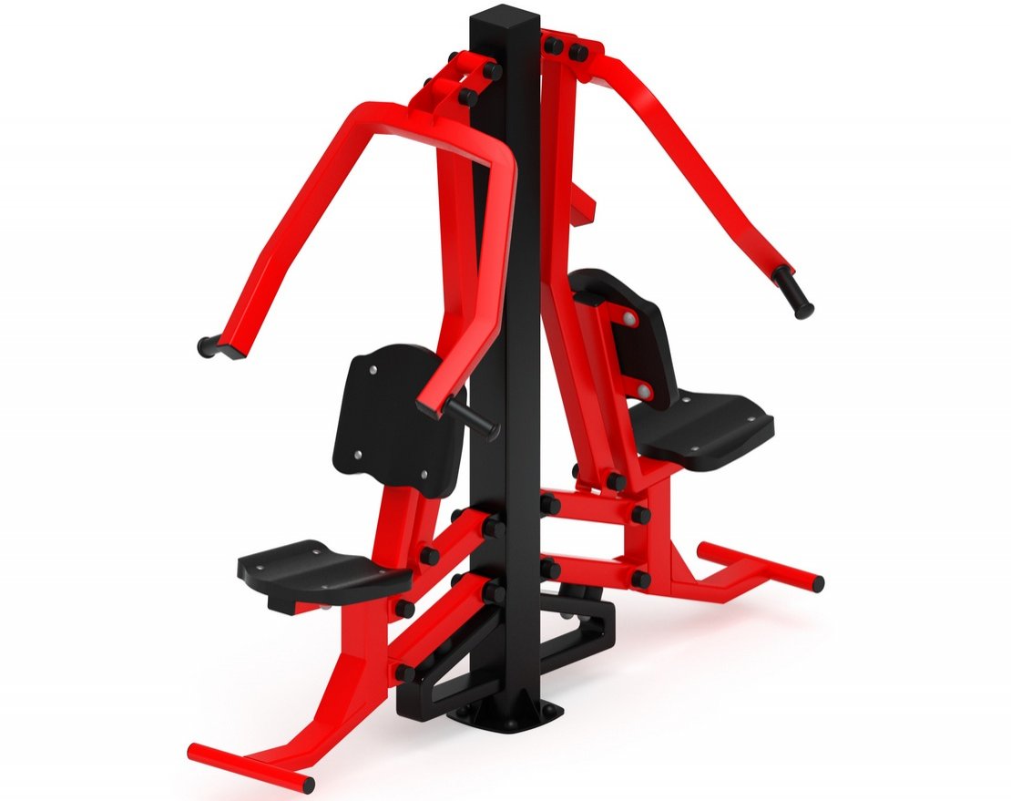 Тренажер для улицы Жим от груди двойной Тренировка 7 - вид 0