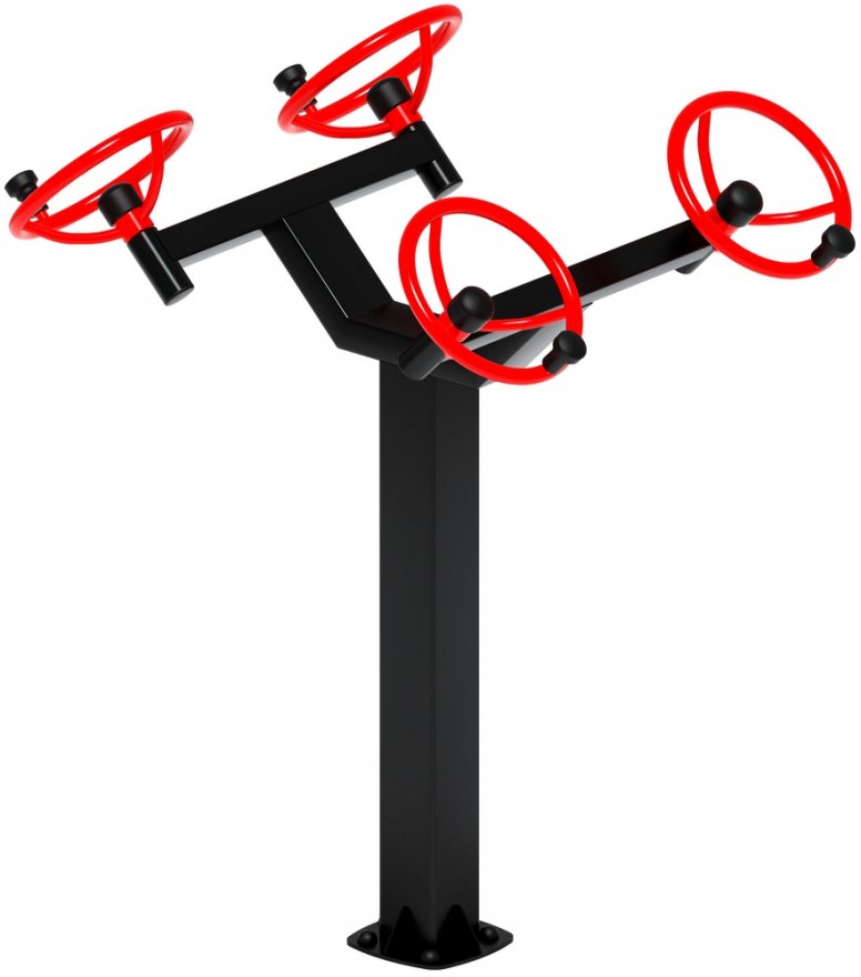 Уличный тренажёр Рули Тренировка 8 (положение стоя) - вид 2