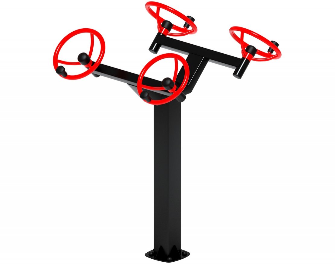 Тренажер для улицы Рули Тренировка 8 (положение стоя) - вид 0