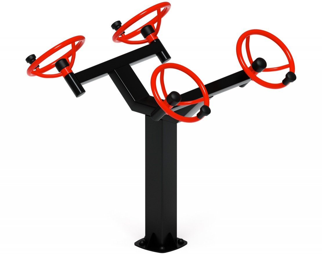 Тренажер для улицы Рули Тренировка 9 (положение сидя) - вид 0