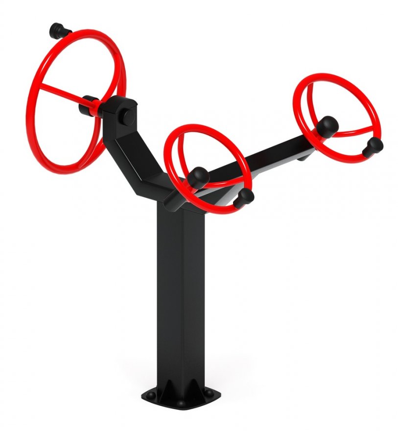 Уличный тренажёр Рули Тренировка 10 (положение сидя) - вид 2