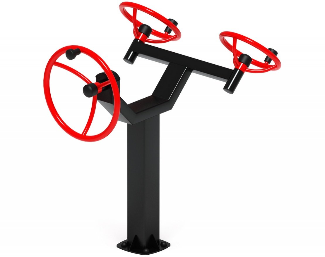 Тренажер для улицы Рули Тренировка 10 (положение сидя) - вид 0