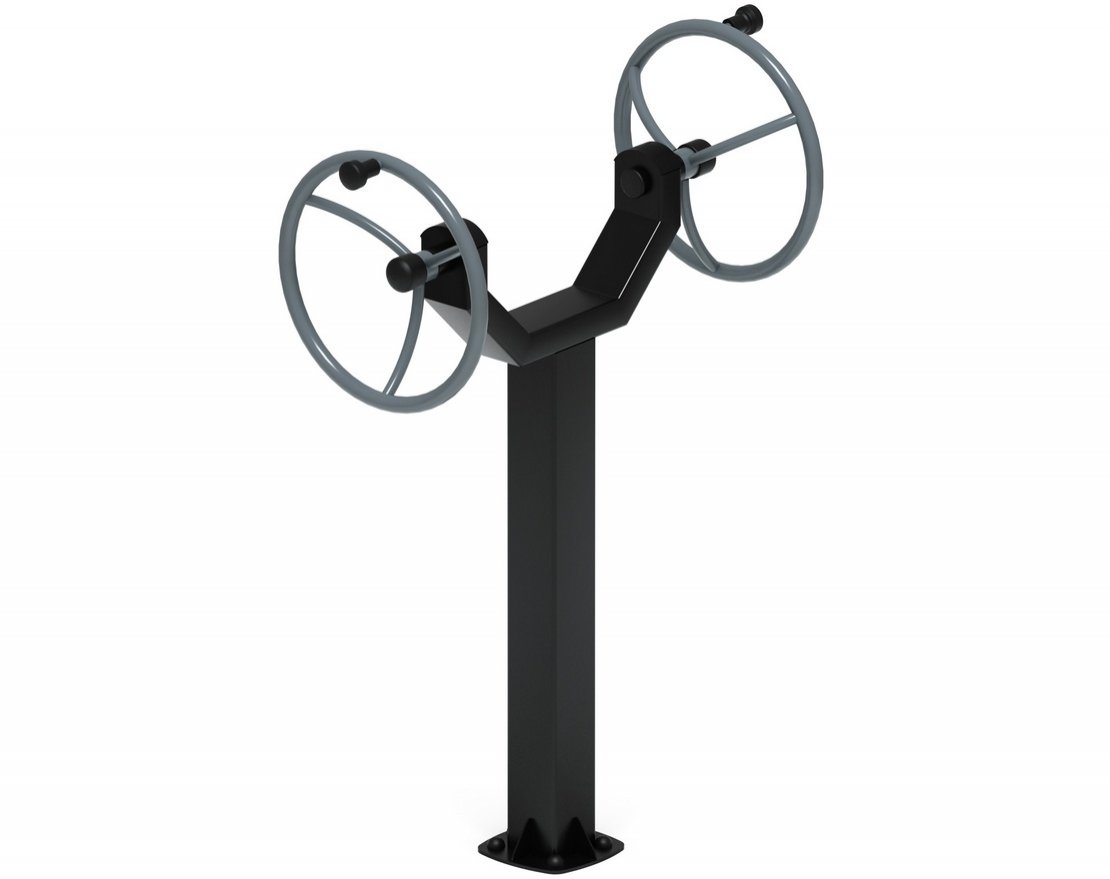 Уличный тренажёр Рули Тренировка 11 (положение стоя) - вид 2