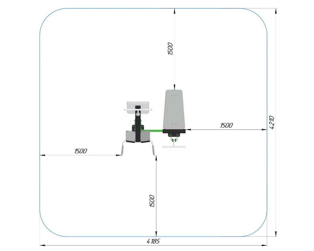 Уличный тренажер Путь Геракла - вид 2