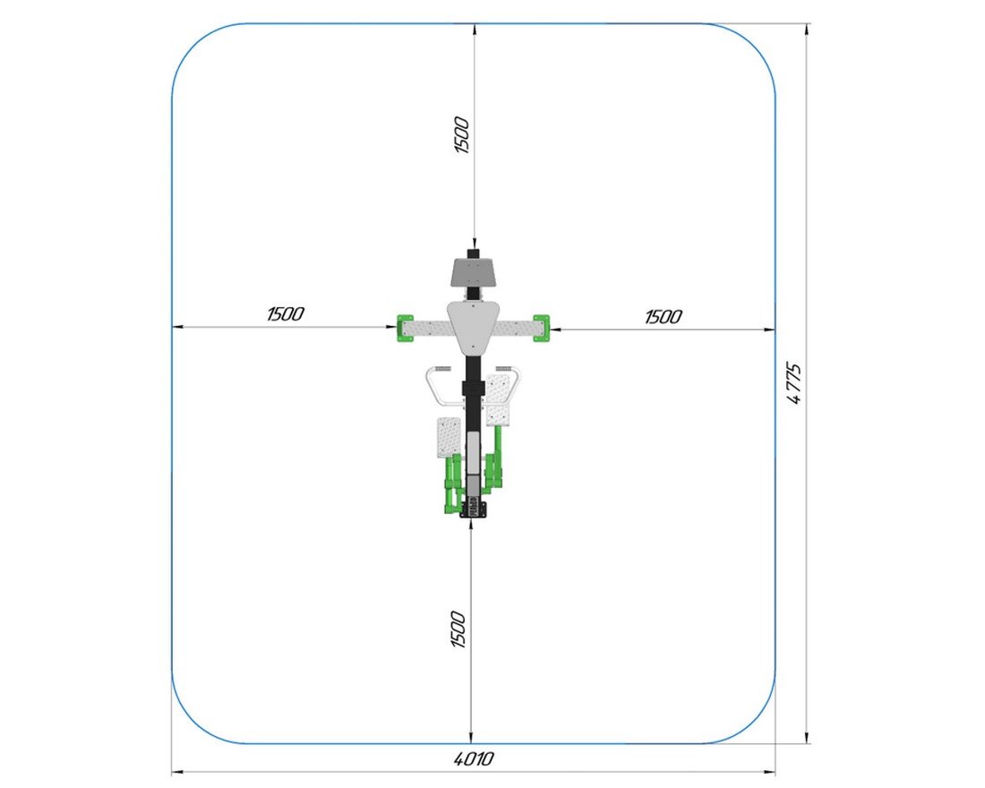 Уличный тренажер Путь ветра - вид 2