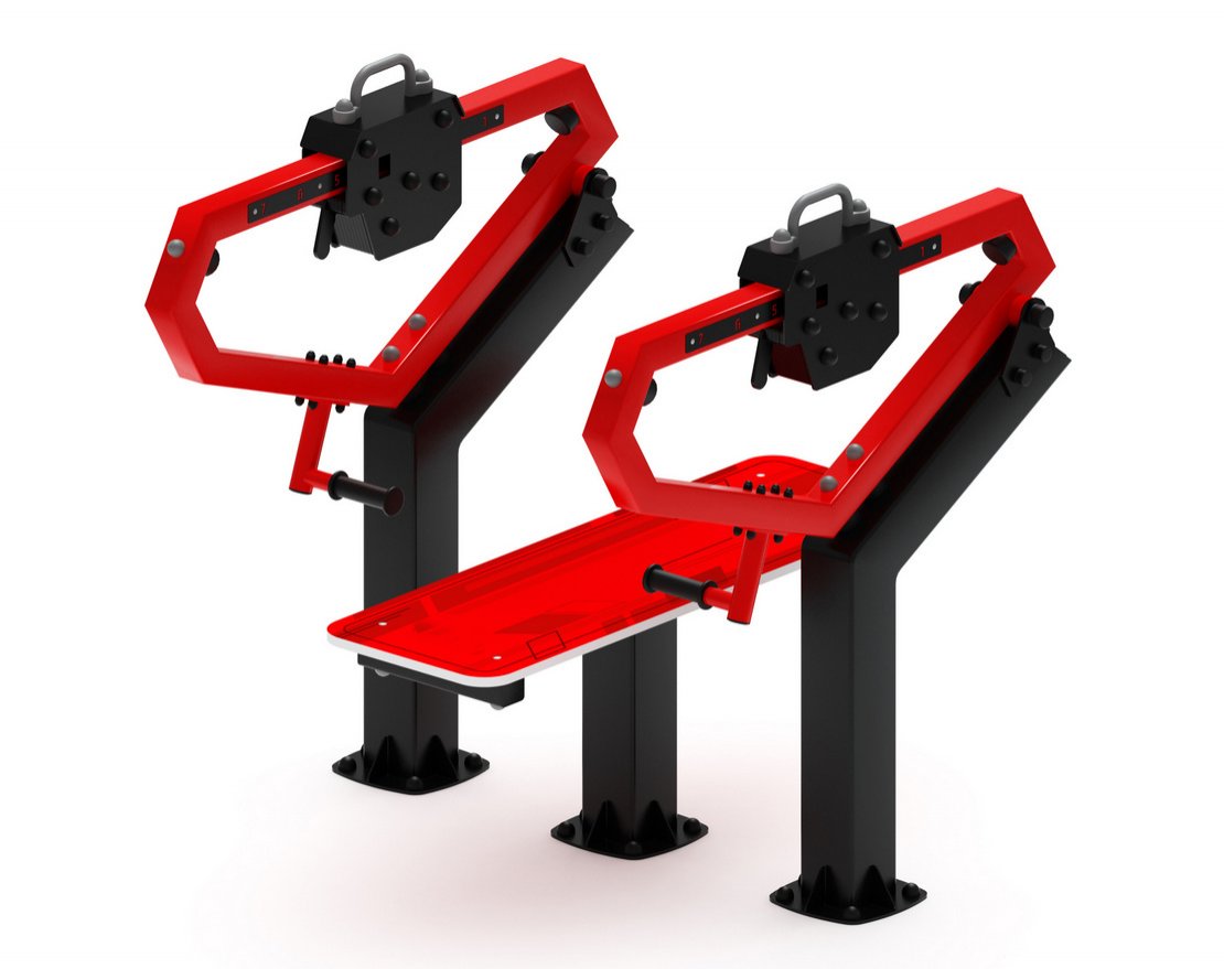 Уличный тренажер  жим лежа СТ 026 0