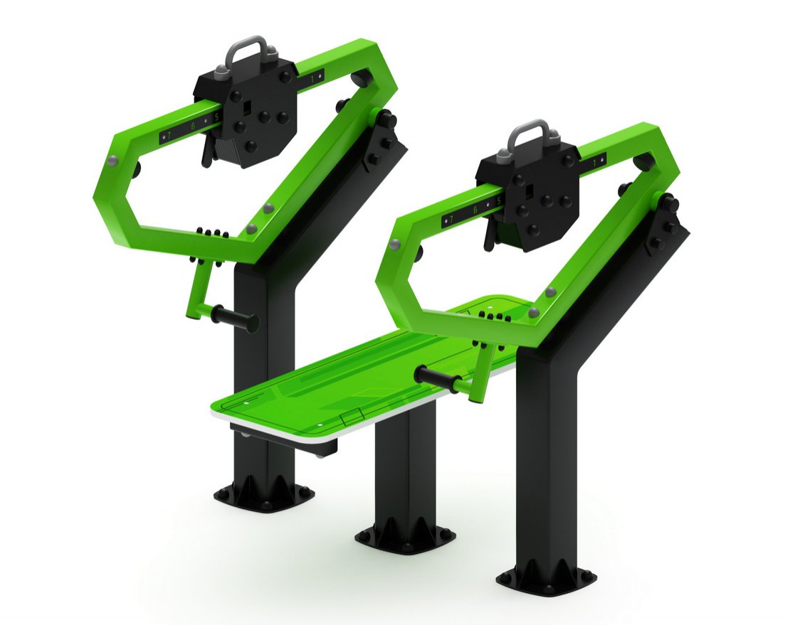 Уличный тренажер жим лежа Тренировка 13 - вид 2