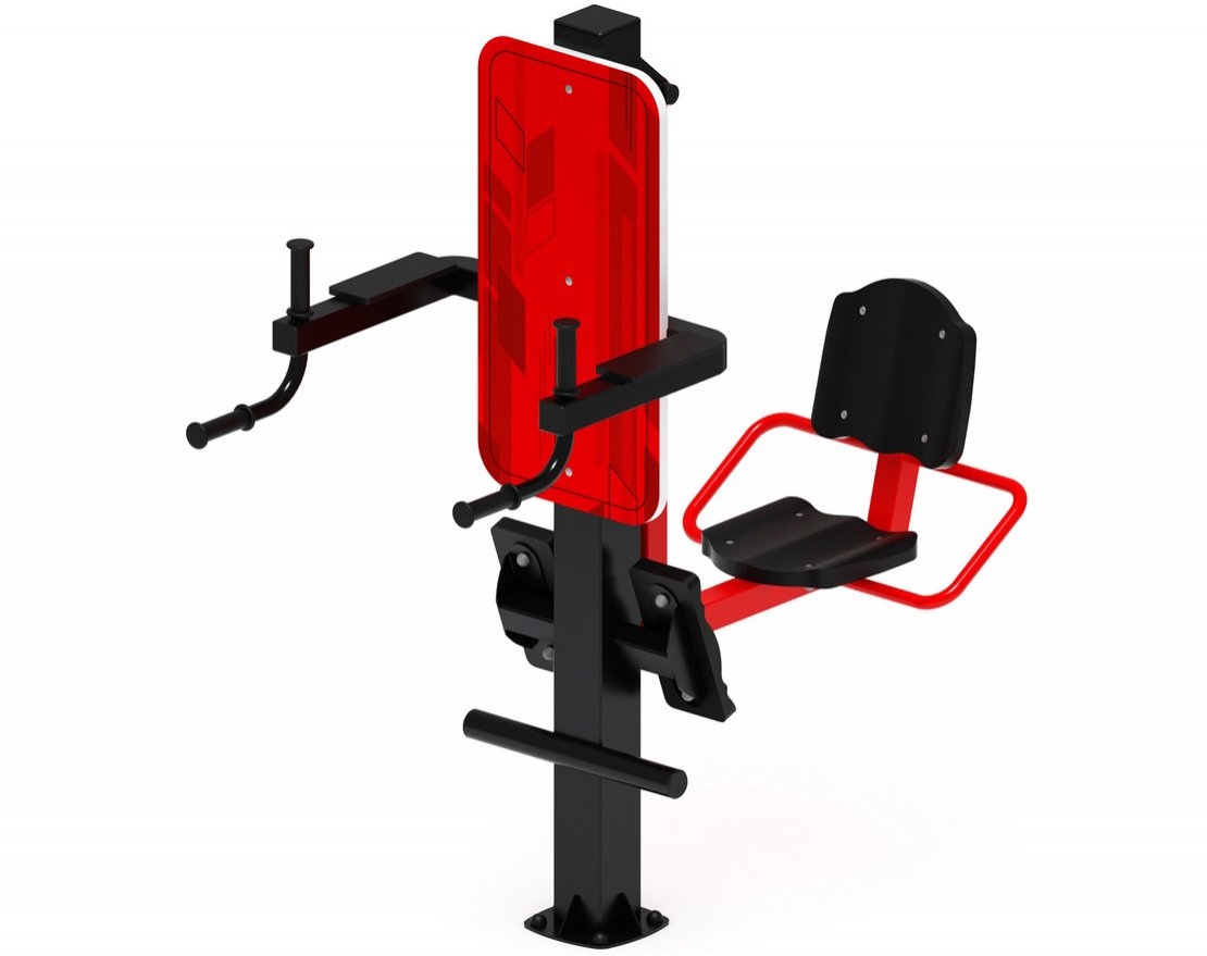 Тренажер для улицы Жим ногами + Брусья Тренинг 19 - вид 0