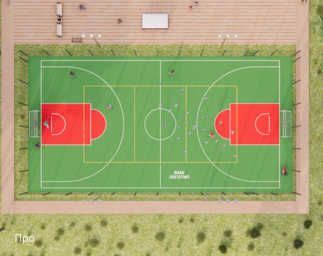 Уличная универсальная спортплощадка TORUDA SP-2 (31х16, игровое поле 28х15) - вид 4