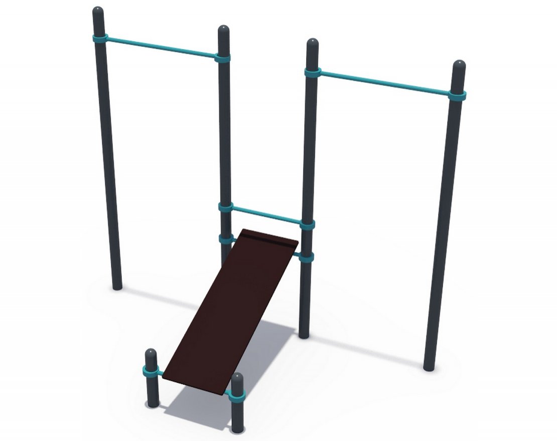 Оборудование для воркаута Турники со скамьей для пресса СОВ 01130 - вид 0